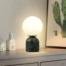 Axyaa Nordic Marble Glass Table Lamp for Living Room, Bedroom, and Study
