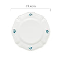 Axyaa Swallow Plate Beige Flat Serving Platter - Small and Fresh Style