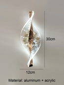 Axyaa LED Wall Sconce: Modern Design, Lustre Interior Lights, Gold/Black, Bedroom Mood Light