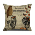 Axyaa Halloween Skull Head Pumpkin Pillow Covers for Horrible Holiday Home Decor
