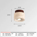 Axyaa Travertine Stone LED Ceiling Light for Hallway, Aisle, and Corridor