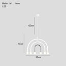 Axyaa Rainbow Chandelier LED Pendant Lamp Modern Nordic U-shaped Design