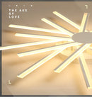 Axyaa Flower Shape Acrylic Chandelier: Gold, Black, White; Indoor Lamp for Bedroom, Living Room