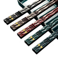 Axyaa Metal Chopsticks Set: Japanese & Chinese Sushi Alloy Non-slip Reusable Sticks