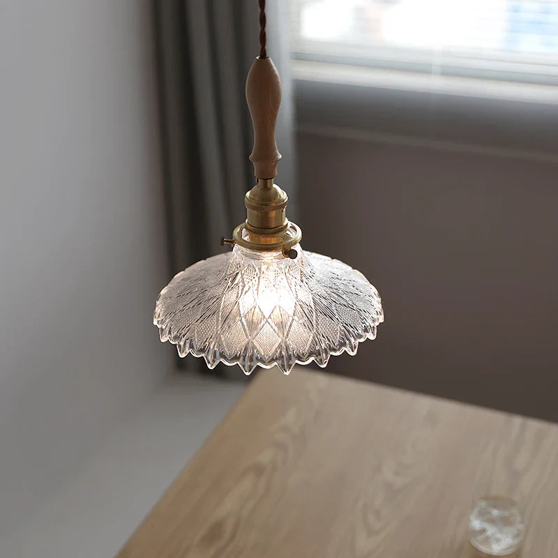 Axyaa Clear Glass LED Pendant Light - Nordic Modern Hanging Lamp