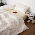 Axyaa Korean Ins Style 2024 Duvet Cover Set Twin Queen Bed Linen