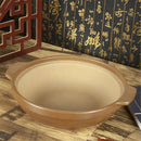 Axya Gas Stove Casserole Stew Pot with Unglazed Clay - Shallow Soup Pot