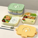 Axyaa Divided Lunch Box: Portable, Sealed, Large Capacity for Food, Salad, Fruits