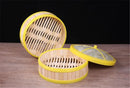 Axya 12” Bamboo Steamer Basket with Lid for Cooking Dim Sum, Fish, Rice