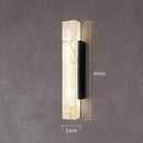 Axyaa Outdoor Marble Wall Lamp for Courtyard Gate, Waterproof Villa Exterior Wall Light