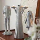 Modern Axyaa Abstract Human Figure Sculpture Ceramic Vase for Home Decor