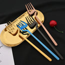 Axyaa 24Pcs Stainless Steel Flatware Set: Matte Knife Fork Spoon Teaspoon for Dining & Kitchen
