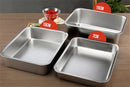 Axya Stainless Steel Grill Fish Tray Rectangular Plate BBQ Food Container