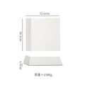 Axyaa Stone Pattern Ceramic Plate - Matte Finish Molecular Cuisine Tableware