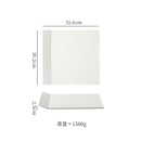 Axyaa Stone Pattern Ceramic Plate - Matte Finish Molecular Cuisine Tableware