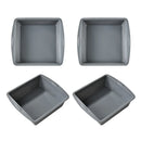 Silicone Square Cake Plate - Axyaa Non-Stick Brownie Pot with Anti-Slip Handle