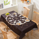 Axyaa Light Luxury Rectangular Tablecloth with Oil-Proof and Anti-Scalding Features