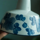 Axyaa White Ceramic Flower LED Pendant Light for Living Dining Room - Vintage Design
