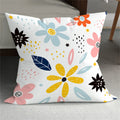 Axyaa Small Daisy Leaves Cushion Cover - Home Decor Pillowcases