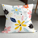 Axyaa Small Daisy Leaves Cushion Cover - Home Decor Pillowcases