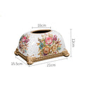 Axyaa Ceramic Bread Tissue Box: European-Style Living Room Coffee Table Decor