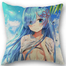 Axyaa Cotton Linen Square Decorative Pillowcase Pillow Covers Cases for Home Decor