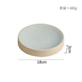 Axyaa Ceramic Cylindrical Plate Set Ideal for Pasta, Desserts, Snacks, Steaks, Sushi, and Molecular Cuisine