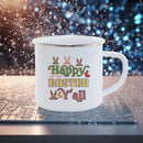 Easter Rabbit Car Enamel Mug Set by Axyaa