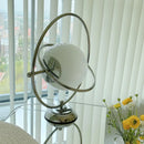 Axyaa Glass Planet Table Lamp: Designer Medieval Art Desk Light for Home Decor
