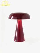 Axyaa Rechargeable Mushroom Table Lamp with Touch Switch for Bedroom Atmosphere
