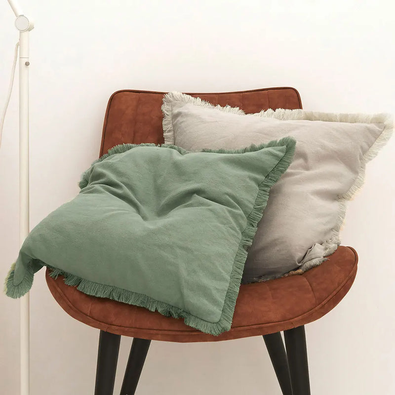 Axyaa Retro Nordic Style Square Cushion Cover for Living Room Decor