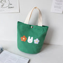 Axyaa Canvas Lunch Bag: New Fashion Student Bento Box Carry Bucket Bag