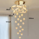 Axyaa LED Pendant Staircase Chandeliers for Modern Living Room Lighting