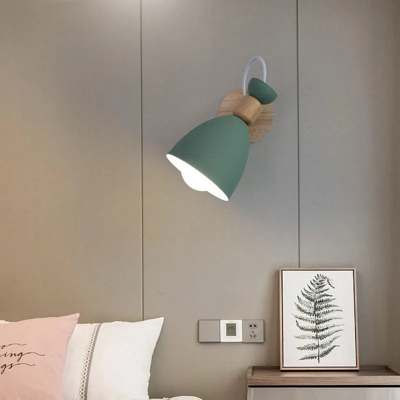 Axya Macaron LED Wall Lamp: Colorful Adjustable Reading Light for Home Decor