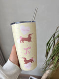 Axyaa 550ml Stainless Steel Thermal Tumbler with Straw - Kawaii Design