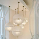 Axyaa Fiberglass Chandelier Pendant Lamp for Staircase Living Room & Bar