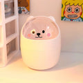Axyaa Bear Desktop Organizer with Lid & Pen Holder - Cute & Multifunctional