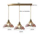 Axyaa Butterfly Glass Copper LED Pendant Lamp for Home Indoor Decor