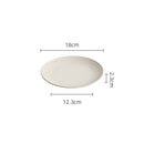 Axyaa Beige Striped Ceramic Plate Set for Molecular Cuisine and Dining