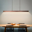 Axyaa LED Nordic Chandelier: Modern Long Hanging Lights for Dining Room, Office, Bar