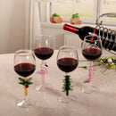 Axyaa Pink High Heel Stem Red Wine Cocktail Glass 300ml 10oz
