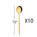 Axyaa Gold Flatware Set - 10Pcs Stainless Steel Dinnerware Cutlery Silverware