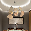 Axyaa Rattan Pendant Lights: Wabi Sabi Nordic Chandelier for Home Dining Decor