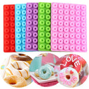 Axyaa 48 Hole Chocolate Donut Silicone Mold Pastry Decorating Tools