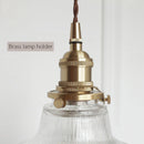 Axyaa Brass Glass Chandelier: Scandinavian Retro Kitchen Island Lighting
