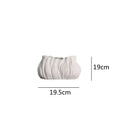 Axyaa Irregular Stripes Ceramic Vase for Home Decoration and Flower Arrangement