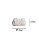 Axyaa Irregular Stripes Ceramic Vase for Home Decoration and Flower Arrangement