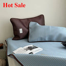 Axyaa Striped Mat Set - 120x200 & 1.5m 1.8m - New Milk Silk Ice Silk - 2025 Hot Summer