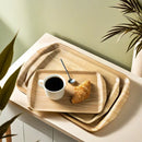 Axyaa Wooden Bread Cake Tray for Kitchen Storage and Serving