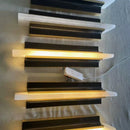 Axyaa Spain Marble LED Wall Light in Black, White & Copper - Modern Sconce Lamp